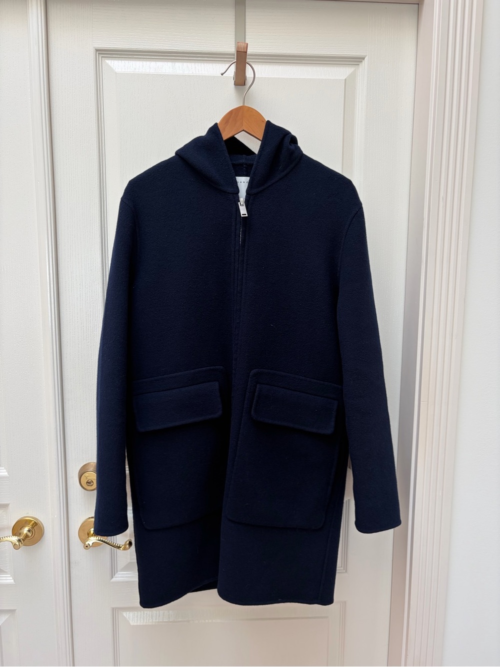 Sandro Navy Blue wool Coat